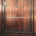 Puerta frontal de madera de diseño de puerta abatible puerta invisible